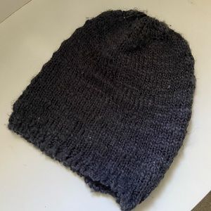 BDG urban outfitters dark grey woven beanie.